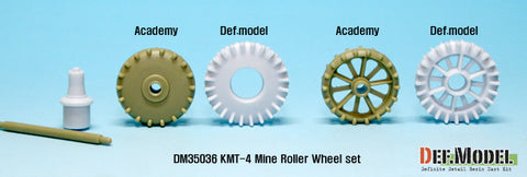 DEFモデル DM35036 1/35 IDF KMT-4 マインローラー ホイールセット (アカデミー用)