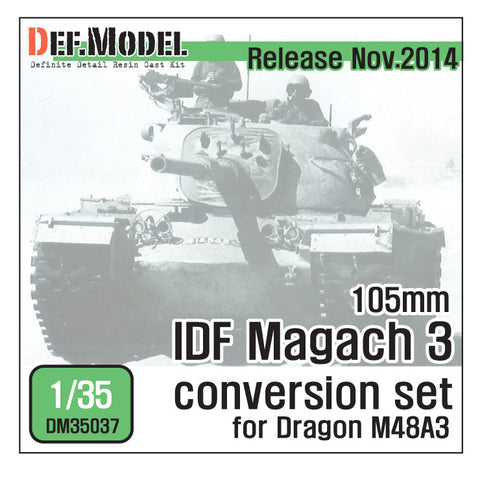 DEFモデル DM35037 1/35 IDF マガフ3 105mmL7 コンバージョンセット(ドラゴン用)