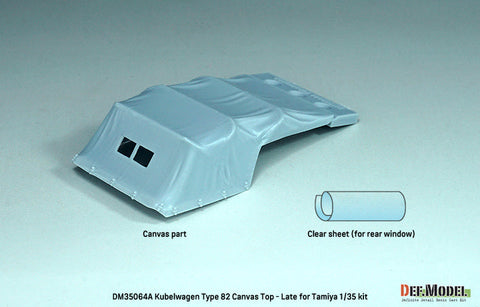 DEFモデル DM35064A 1/35 キューベルワーゲン Type82 幌セット(タミヤ用)
