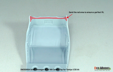 DEFモデル DM35065A 1/35 シュビムワーゲン Type166 幌セット (タミヤ用)