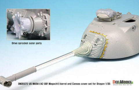 DEFモデル DM35072 1/35 M48A1/M48A2/マガフ1 キャンバスカバーセット(ドラゴン用)