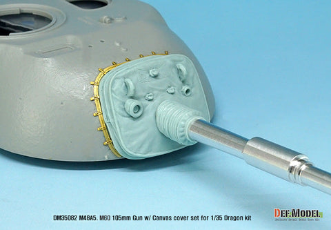 DEFモデル DM35082 1/35 アメリカ M48A5/M60 105mm金属砲身+防循カバー (ドラゴン用)