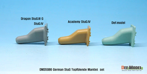 DEFモデル DM35086 1/35 WWII ドイツ III/IV号突撃砲用鋳造防盾セット(1/35 アカデミー/ ドラゴン/ タミヤ用)