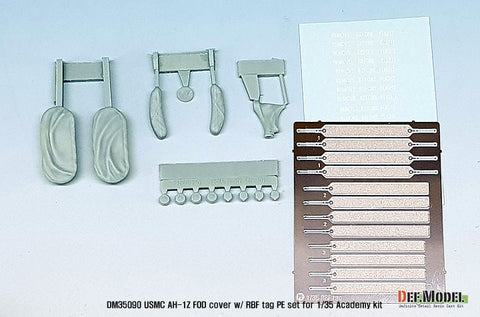 DEFモデル DM35090 1/35 アメリカ海兵隊 AH-1Z ヴァイパー FODカバー・リムーブビフォーフライトタグ (アカデミー用)