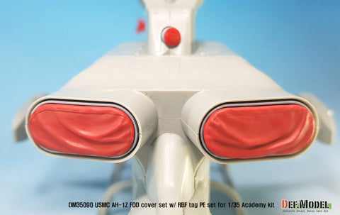 DEFモデル DM35090 1/35 アメリカ海兵隊 AH-1Z ヴァイパー FODカバー・リムーブビフォーフライトタグ (アカデミー用)