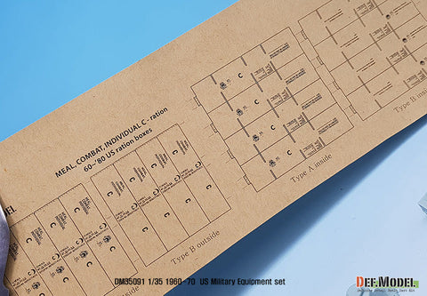 DEFモデル DM35091 1/35 ベトナム戦争 アメリカ軍 装備品セット (各社対応)
