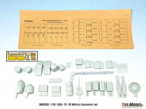 DEFモデル DM35091 1/35 ベトナム戦争 アメリカ軍 装備品セット (各社対応)