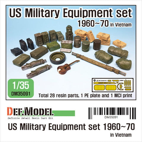 DEFモデル DM35091 1/35 ベトナム戦争 アメリカ軍 装備品セット (各社対応)