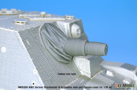 DEFモデル DM35098 1/35 IV号突撃砲戦車 ブルムベア 中後期型 主砲キャンバスカバーセット 1
