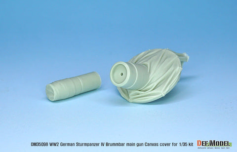 DEFモデル DM35098 1/35 IV号突撃砲戦車 ブルムベア 中後期型 主砲キャンバスカバーセット 1