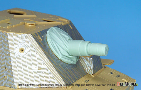 DEFモデル DM35098 1/35 IV号突撃砲戦車 ブルムベア 中後期型 主砲キャンバスカバーセット 1