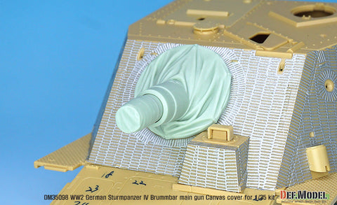 DEFモデル DM35098 1/35 IV号突撃砲戦車 ブルムベア 中後期型 主砲キャンバスカバーセット 1