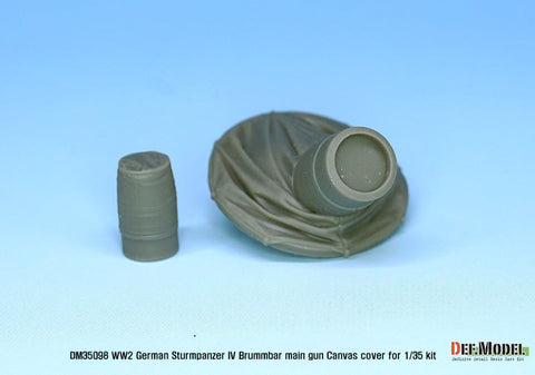 DEFモデル DM35098 1/35 IV号突撃砲戦車 ブルムベア 中後期型 主砲キャンバスカバーセット 1