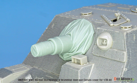 DEFモデル DM35098 1/35 IV号突撃砲戦車 ブルムベア 中後期型 主砲キャンバスカバーセット 1