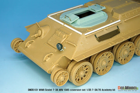DEFモデル DM35101 1/35 WWII ソビエト T-34 装甲回収車 1945 コンバージョンセット (各社対応)
