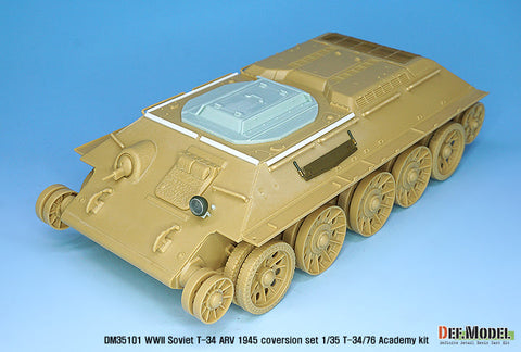 DEFモデル DM35101 1/35 WWII ソビエト T-34 装甲回収車 1945 コンバージョンセット (各社対応)