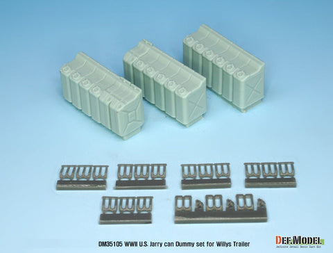 DEFモデル DM35105 1/35 WWII アメリカ ジェリカン ダミーセット(ジープトレーラー用)