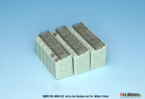 DEFモデル DM35105 1/35 WWII アメリカ ジェリカン ダミーセット(ジープトレーラー用)