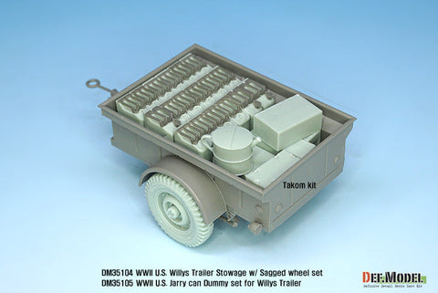DEFモデル DM35105 1/35 WWII アメリカ ジェリカン ダミーセット(ジープトレーラー用)