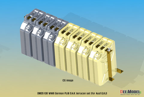 DEFモデル DM35108 1/35 WWII ドイツ III号戦車G/H/J型 アフリカ軍団ダミージェリカンセット (各社対応)
