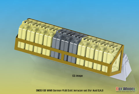 DEFモデル DM35108 1/35 WWII ドイツ III号戦車G/H/J型 アフリカ軍団ダミージェリカンセット (各社対応)