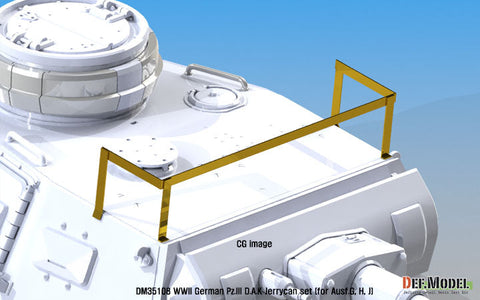 DEFモデル DM35108 1/35 WWII ドイツ III号戦車G/H/J型 アフリカ軍団ダミージェリカンセット (各社対応)