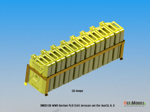 DEFモデル DM35108 1/35 WWII ドイツ III号戦車G/H/J型 アフリカ軍団ダミージェリカンセット (各社対応)