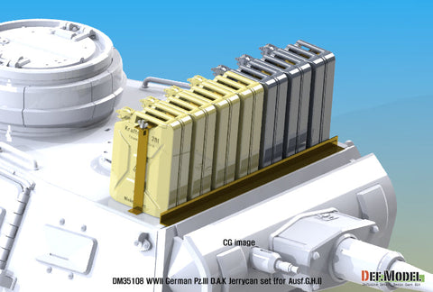 DEFモデル DM35108 1/35 WWII ドイツ III号戦車G/H/J型 アフリカ軍団ダミージェリカンセット (各社対応)