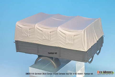 DEFモデル DM35114 1/35 ドイツ オペル ブリッツ用キャンバストップセット(イタレリ/ タミヤ用)