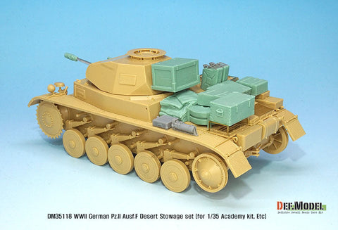 DEFモデル DM35118 1/35 ドイツ II号戦車F型 アフリカ戦線車載収納セット(各社対応)