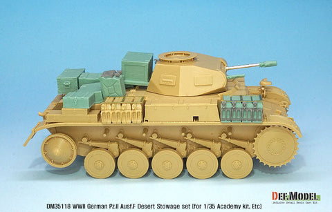 DEFモデル DM35118 1/35 ドイツ II号戦車F型 アフリカ戦線車載収納セット(各社対応)