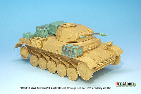 DEFモデル DM35118 1/35 ドイツ II号戦車F型 アフリカ戦線車載収納セット(各社対応)