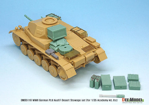 DEFモデル DM35118 1/35 ドイツ II号戦車F型 アフリカ戦線車載収納セット(各社対応)