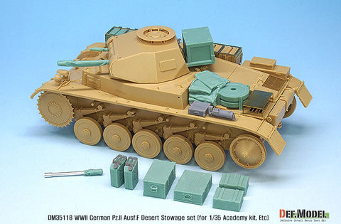 DEFモデル DM35118 1/35 ドイツ II号戦車F型 アフリカ戦線車載収納セット(各社対応)