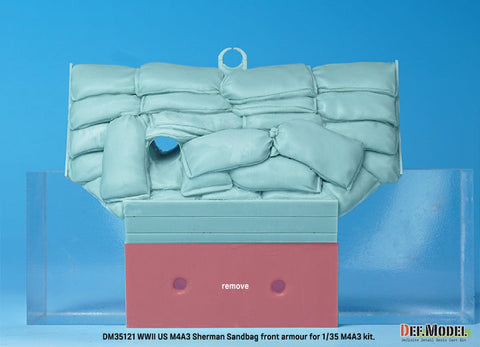 DEFモデル DM35121 1/35 WWII アメリカ M4 A2/A3 シャーマン サンドバッグフロントアーマー (各社対応)