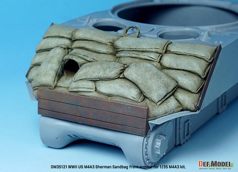 DEFモデル DM35121 1/35 WWII アメリカ M4 A2/A3 シャーマン サンドバッグフロントアーマー (各社対応)