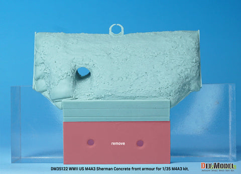 DEFモデル DM35122 1/35 WWII アメリカ M4A2/A3 シャーマン コンクリート 47度 フロントアーマー(各社対応)