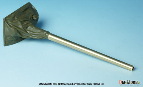 DEFモデル DM35123 1/35 WWII アメリカ 駆逐戦車 M18 ヘルキャット 76mm砲 M1A1真鍮製砲身セット(タミヤ用)