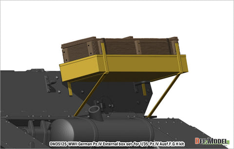 DEFモデル DM35125 1/35 WWII ドイツ IV号戦車 G/H型用外付木製弾薬箱セット(各社対応)