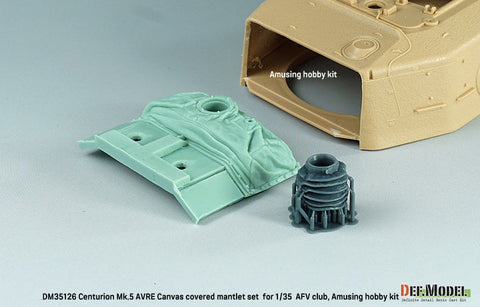 DEFモデル DM35126 1/35 センチュリオン Mk.5 AVRE用キャンバスカバー付防盾セット(AFVクラブ/ アミュージングホビー用)