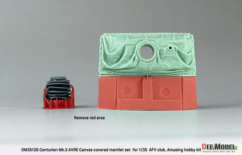 DEFモデル DM35126 1/35 センチュリオン Mk.5 AVRE用キャンバスカバー付防盾セット(AFVクラブ/ アミュージングホビー用)