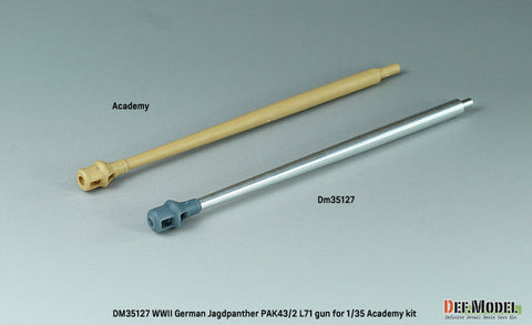 DEFモデル DM35127 1/35 WWII ドイツ ヤークトパンサー Pak43/2 L71 砲身 (アカデミー/ 他キット用)