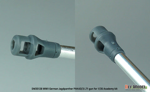 DEFモデル DM35128 1/35 WWII ドイツ ヤークトパンサー Pak43/3 L71 砲身 (アカデミー/ 他キット用)