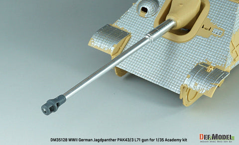 DEFモデル DM35128 1/35 WWII ドイツ ヤークトパンサー Pak43/3 L71 砲身 (アカデミー/ 他キット用)