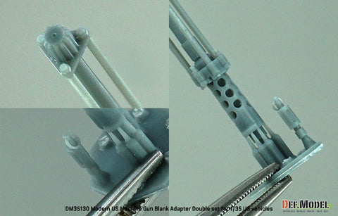 DEFモデル DM35130 1/35 現用 アメリカ 機関銃用ブランクファイアリングアダプター (アメリカ車両用)