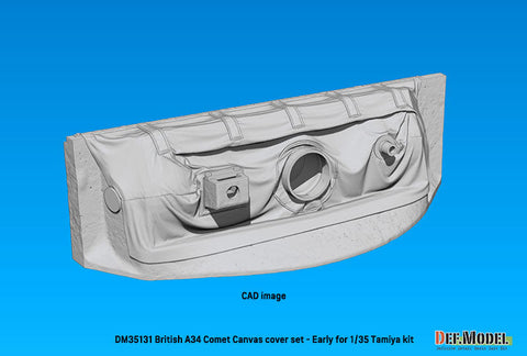 DEFモデル DM35131 1/35 WWII イギリス A34 コメット用 キャンバスカバー付防盾セット 初期型 (タミヤ用)