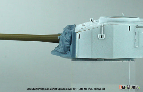 DEFモデル DM35132 1/35 WWII イギリス A34 コメット用 キャンバスカバー付防盾セット 後期型(タミヤ用)