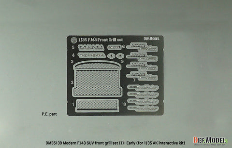 DEFモデル DM35139 1/35 FJ43 ランドクルーザー グリルセット(1用) 初期型 (AKインタラクティブ用)