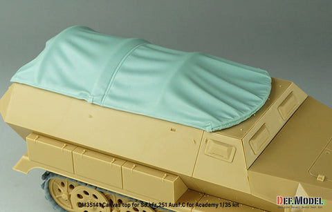 DEFモデル DM35141 1/35 WWII ドイツ Sd.kfz.251 Ausf.C キャンバストップセット (アカデミー/ 他キット)