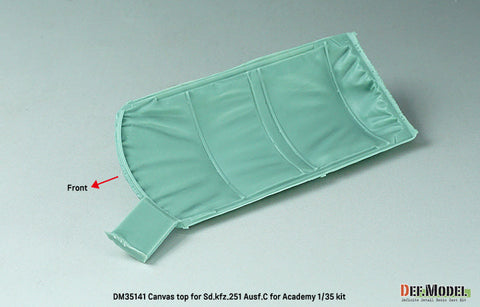 DEFモデル DM35141 1/35 WWII ドイツ Sd.kfz.251 Ausf.C キャンバストップセット (アカデミー/ 他キット)